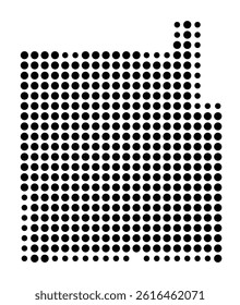 Symbol Map of Edina (United States) showing the city with a pattern of just a few black dots