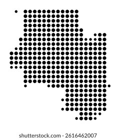 Symbol Map of Inglewood (United States) showing the city with a pattern of just a few black dots