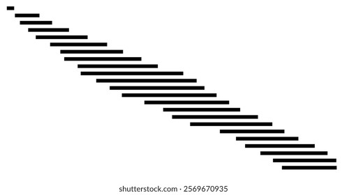 Symbol Map of the Island Ilha de Sao Jorge (Portugal) showing the island with horizontal black lines