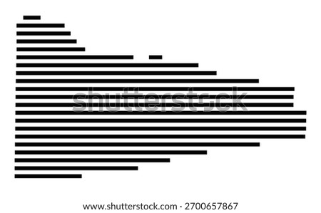 Symbol Map of Navarre (Florida, United States) showing the village or settlement with a pattern of just a few black horizontal lines