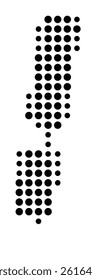 Symbol Map of Pharr (United States) showing the city with a pattern of just a few black dots