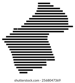 Symbol Map of the region Auckland Region (New Zealand) showing the territory with just a few black horizontal lines