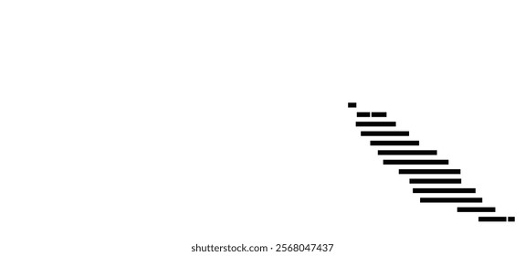 Symbol Map of the region Nord (New Caledonia) showing the territory with just a few black horizontal lines