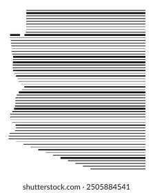 Symbol Map of the State Arizona (United States of America) showing the state with parallel black lines in different line thickness
