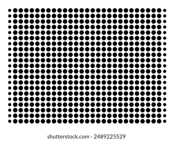 Symbol Map of the State Colorado (United States of America) showing the state with a pattern of black circles