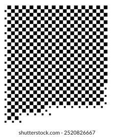 Symbol Map of the State New Mexico (United States of America) showing the state with a pattern of black squares like a chessboard