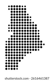 Symbol Map of West Haven (United States) showing the city with a pattern of just a few black dots