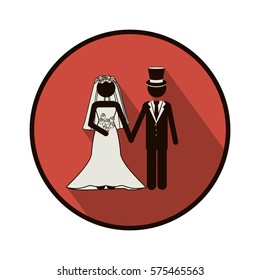 symbol married couple icon image, vector illustration