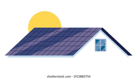 Symbol or mascot of a solar roof installation company.