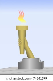 A symbol of memory, always a burning torch against the sky.