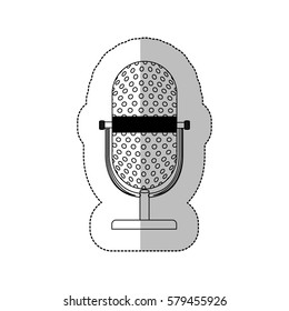 symbol microphone icon image, vector illustration design