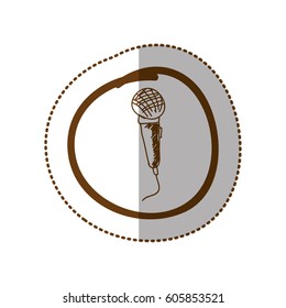 symbol microphone instrument icon, vector illustration design