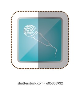 symbol microphone instrument icon, vector illustration design