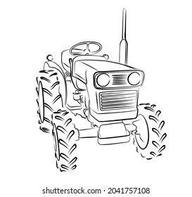 The Symbol of a mini tractor.