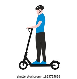 SYMBOL MODERN BLACK ELECTRIC ECOLOGICAL SCOOTER FOR TRAVELING IN THE CITY