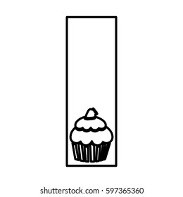 symbol muffin food icon, vector illustraction design