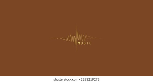 Symbol music logo design with unique concept premium vector