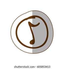 symbol music sign icon, vector illustration design