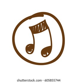 symbol music sign icon, vector illustration design