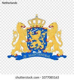 Symbol of Netherlands. National emblem