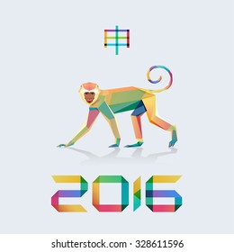 Symbol of the new, 2016,"Monkey" on the eastern calendar.