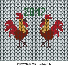 Symbol of new 2017 rooster.
