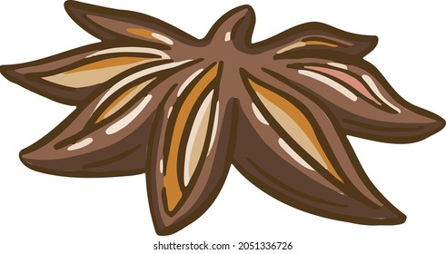 symbol of new year or christmas cinnamon