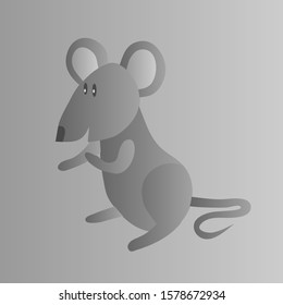 Symbol of the new year - a mouse with small eyes