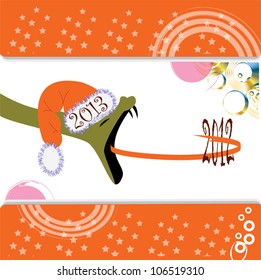 symbol of the new year - a snake
