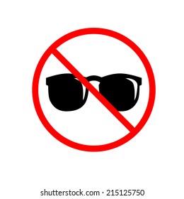 Symbol No sunglasses