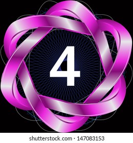 symbol with the number four