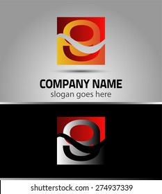 Symbol Number nine 9 logo icon template
