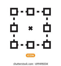 Symbol of object. Vector icon of Transformation Action