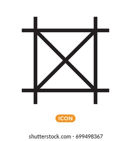 Symbol of object. Vector icon of Transformation Action