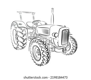 The Symbol of a old tractor.