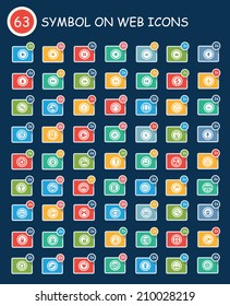 Symbol on website icons,clean vector