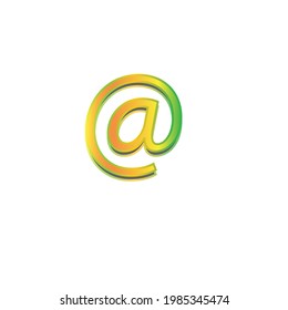 Symbol on white background. The symbol means intended that is not directly expressed.