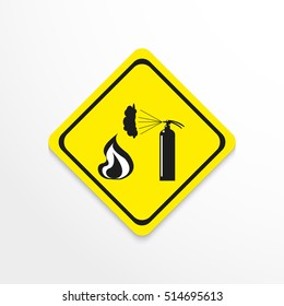 Symbol. Open flame. Vector icon.