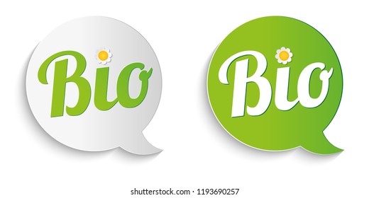 Symbol organic food with flower