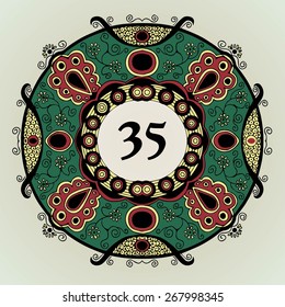 Symbol ornament  design for different decoration an illustration needs.