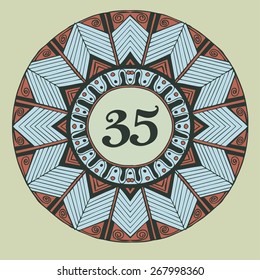 Symbol ornament  design for different decoration an illustration needs.
