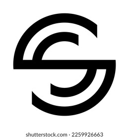 symbol ornament logo background, music tone SS letter icon design, logo template and letter logo design set creative and modern minimalist for any kind of business and personal use