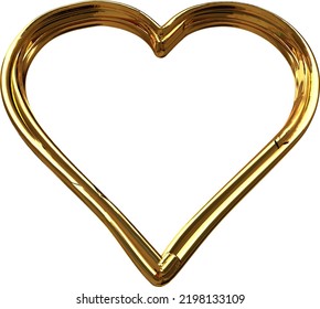 Symbol as an outline of a heart