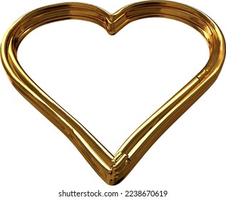 Symbol as an outline of a heart