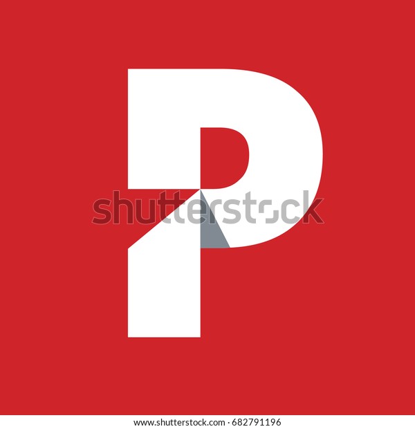 Symbol P elegant simple
and modern style