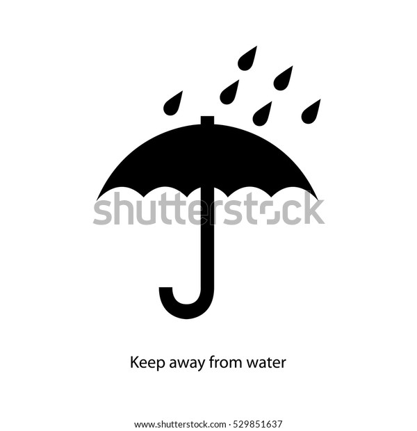 Symbol Packaging Keep Away Water Stock Vector (Royalty Free) 529851637