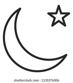 
A symbol of pakistani flag, star and crescent 
