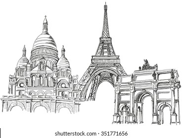 12,451 Paris Building Drawing Images, Stock Photos & Vectors | Shutterstock