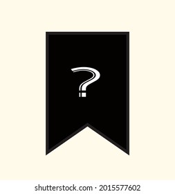 Symbol ? for party wall decoration, such as Wedding, Birthday, Engagement. Alphabet icon vector