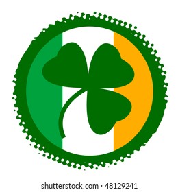 symbol of patrick day and irish flag